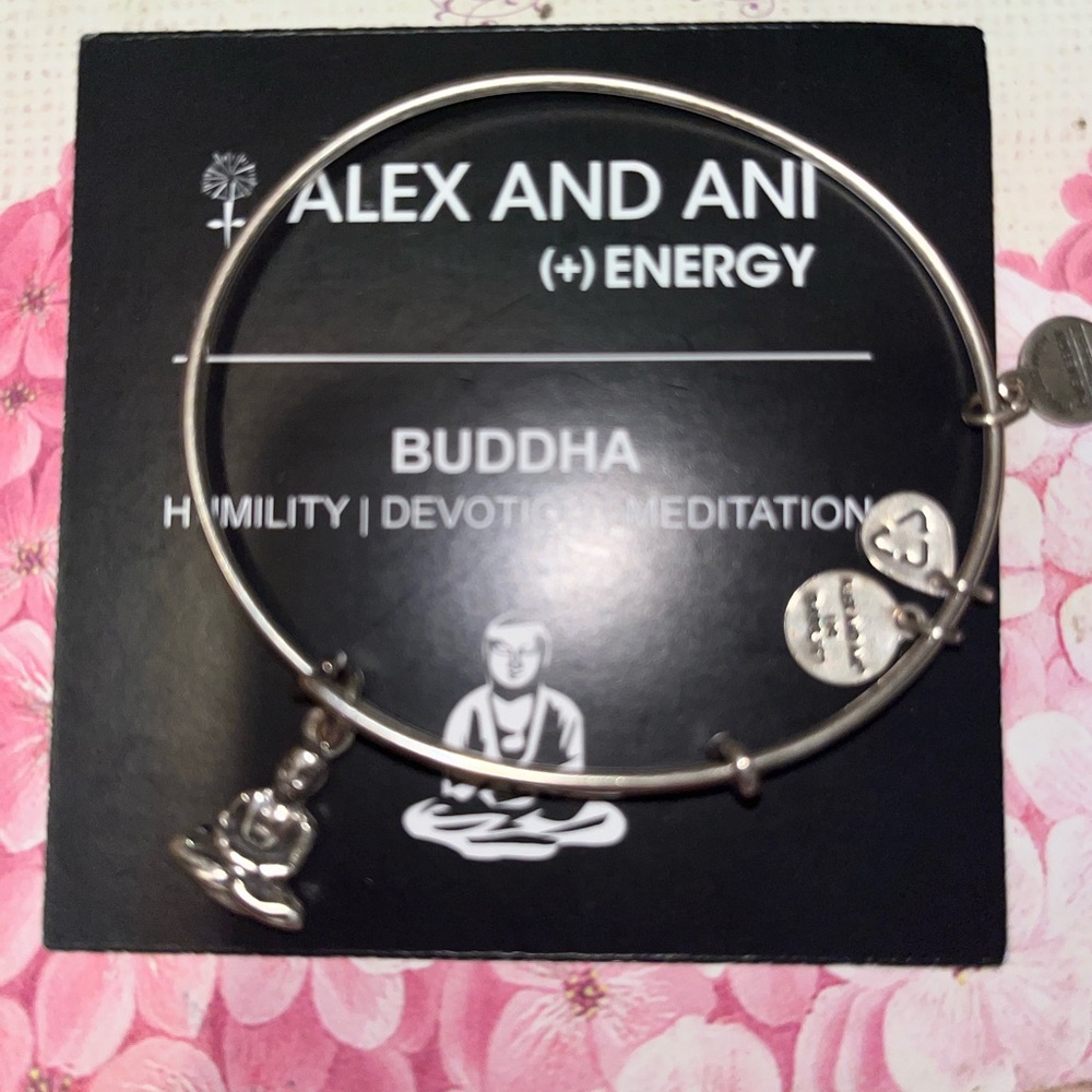 Alex and Ani Silver Buddha Bracelet